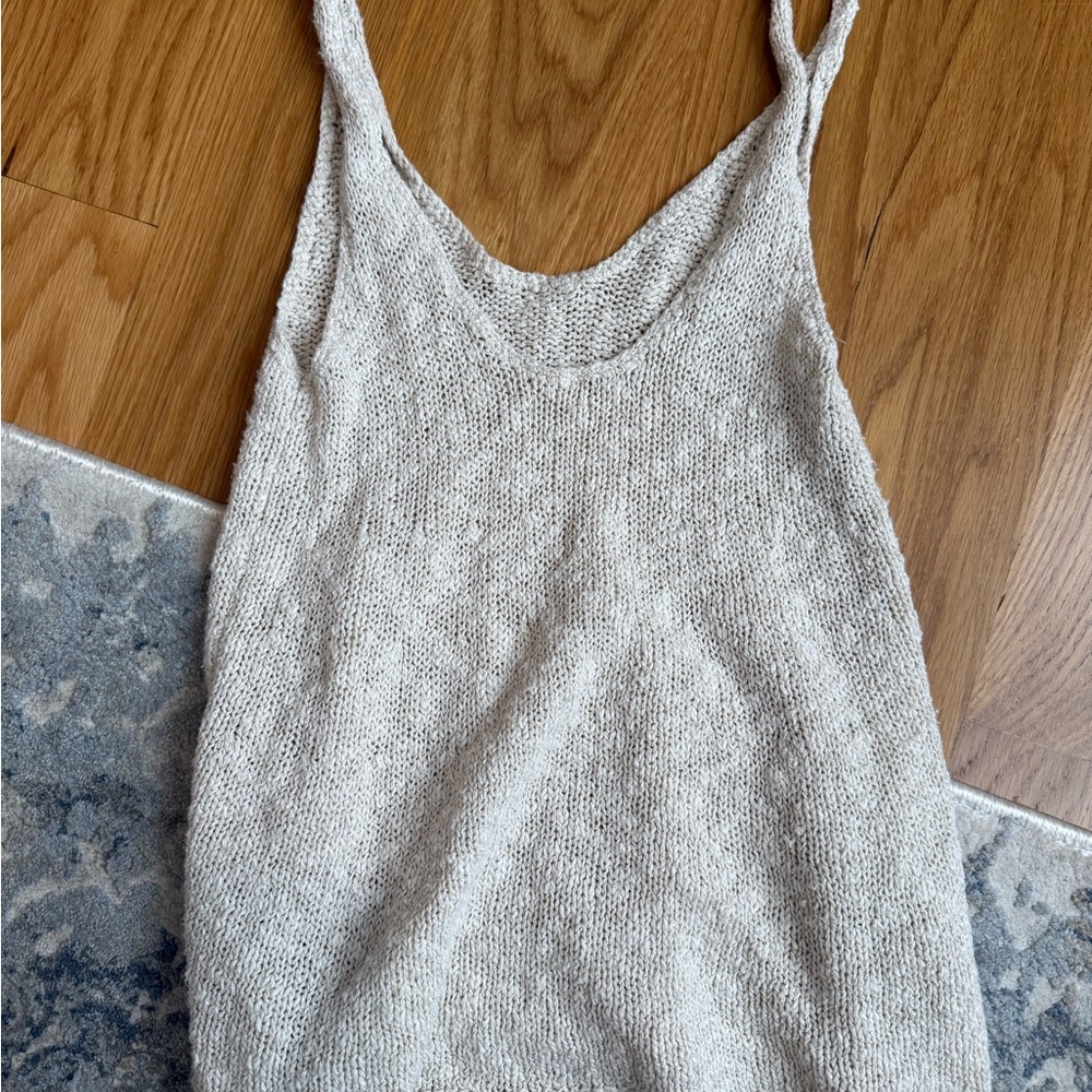 H&M Cream Knit Tank Top